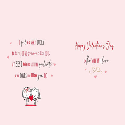 Piccadilly Greetings Valentine’s Day Card for Wife To Wife -   9   x   6  inches