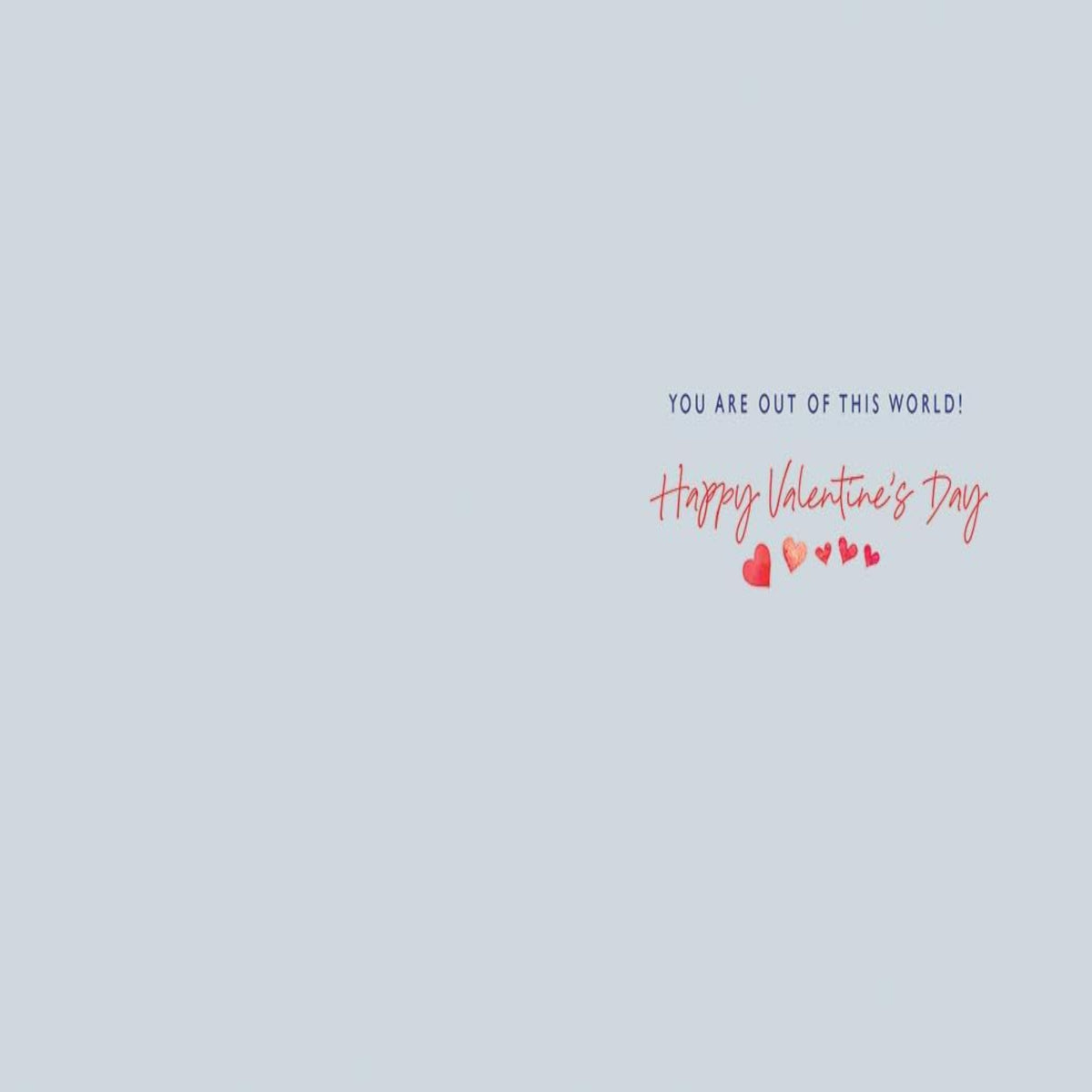 Piccadilly Greetings Valentine’s Day Card for My Valentine – I Love You Open Card  -   8  x  6 inches