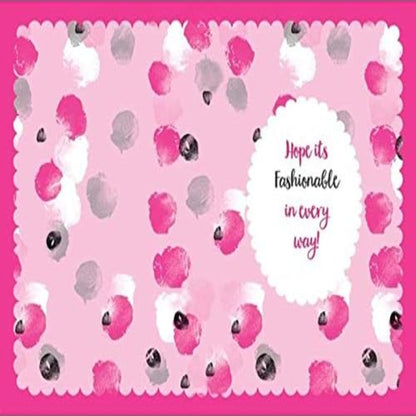 Pink 6th Birthday Card   –   Happy Birthday You’re 6 Today    -   7.75  x  5.5  inches