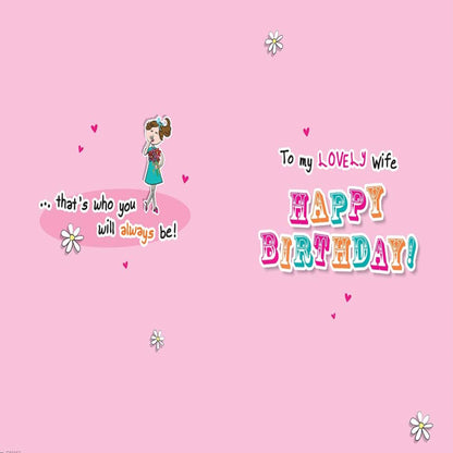 Regal Publishing Birthday Card Wife   -   9   x   6 inches