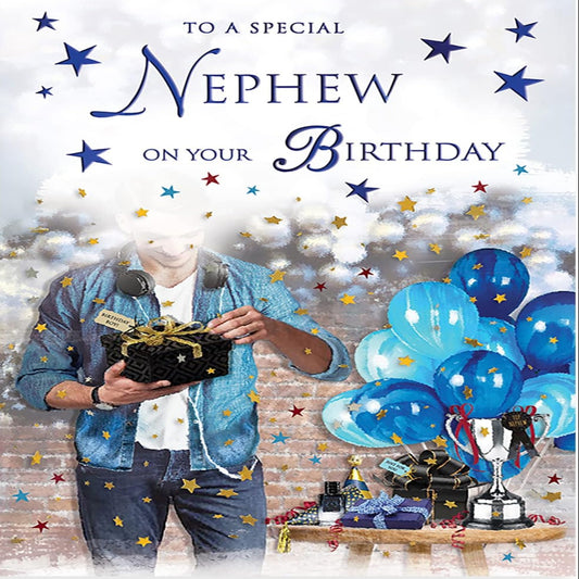 Regal Publishing Birthday Card for Nephew | Traditional   -   9 x 6 inches