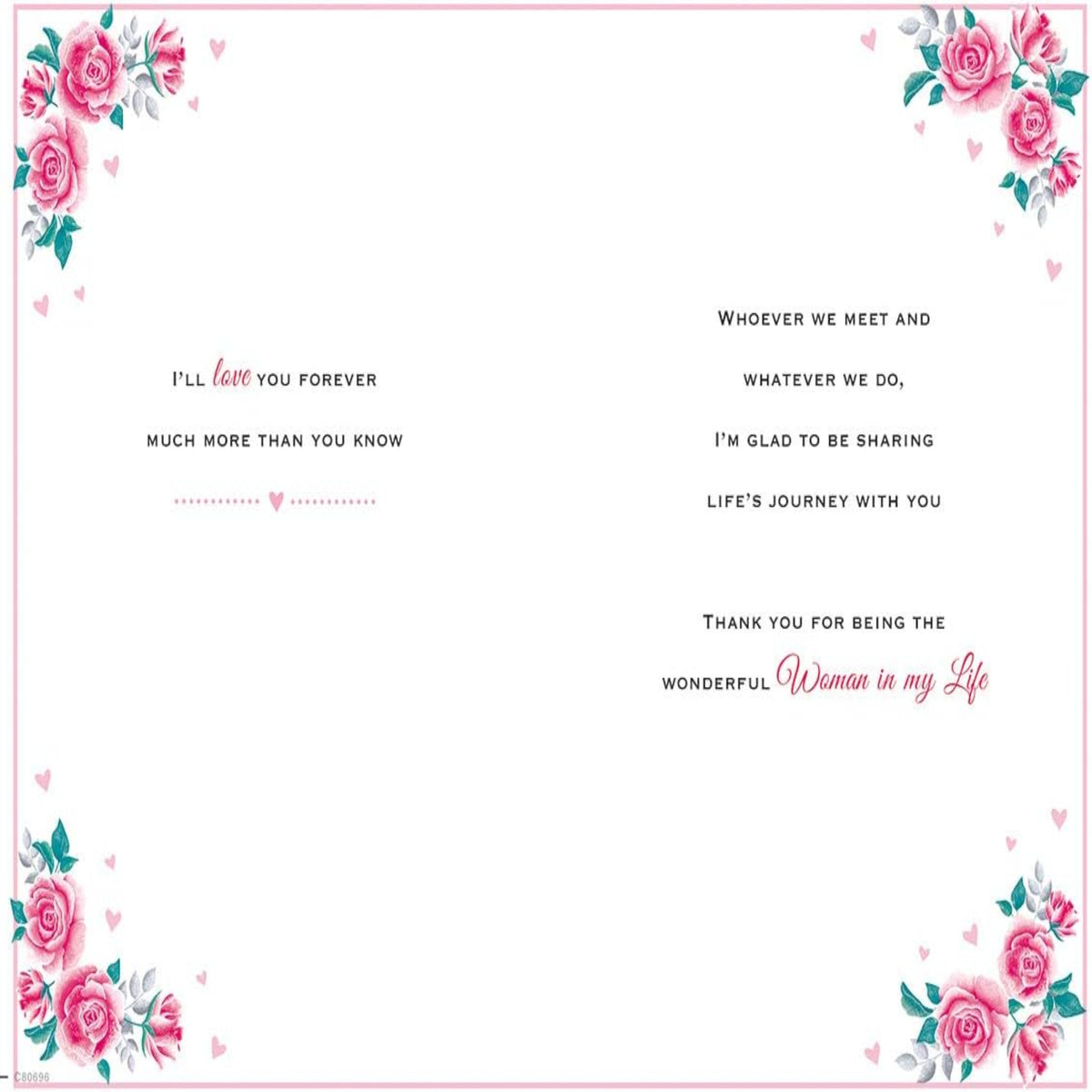 Regal Publishing Birthday Card for the Woman in My Life | Heartfelt Wishes   -   9 x 6 inches