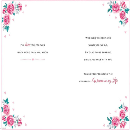 Regal Publishing Birthday Card for the Woman in My Life | Heartfelt Wishes   -   9 x 6 inches