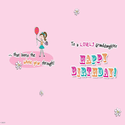 Regal Publishing Birthday Card for Granddaughter   -   9 x 6 inches