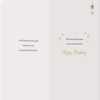 Regal Publishing Birthday Card for Son-in-Law    -   Green  -   9  x  6 inches