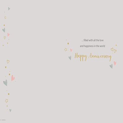 Regal Publishing Brother & Sister-in-Law Anniversary Card Beige -  9 x 6 inches