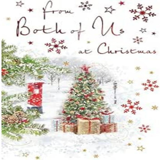 Regal Publishing Christmas Card From Both of Us Tree  -  9 x 6 inches