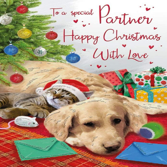 Regal Publishing Christmas Card for Partner | Traditional Cute Xmas Card  -   9 x 6 inches