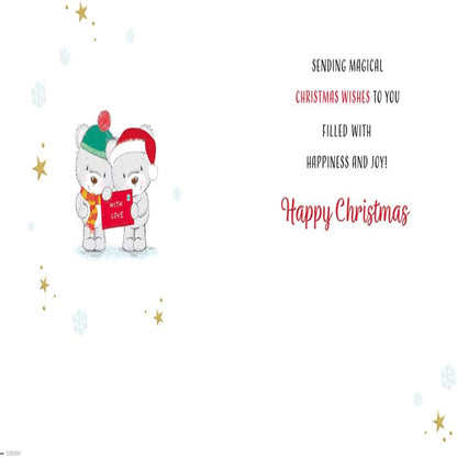 Regal Publishing Cute Christmas Card for Friends  -  9 x 6 inches