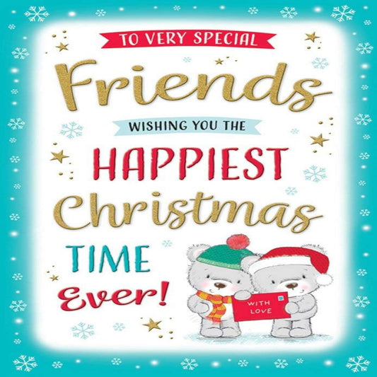 Regal Publishing Cute Christmas Card for Friends  -  9 x 6 inches