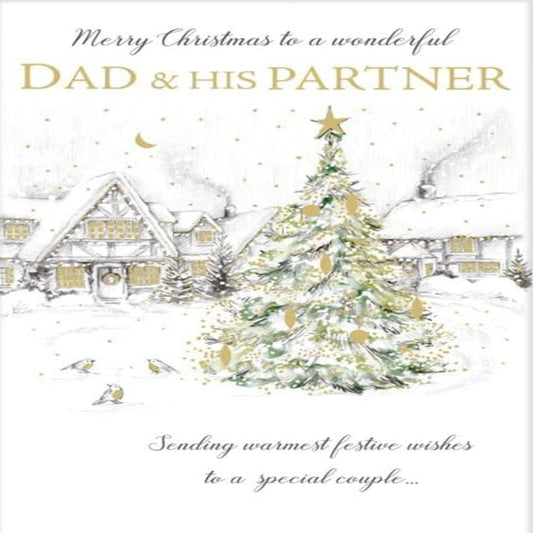 Regal Publishing Merry Christmas Dad & His Partner Card - 9 x 6 inches
