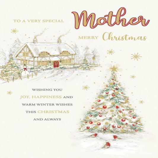 Regal Publishing Christmas Card – To a Wonderful Mother - 9 x 6 inches