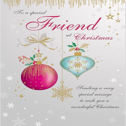 Regal Publishing Classic Christmas Card for Friend  –  9 x 6 inches