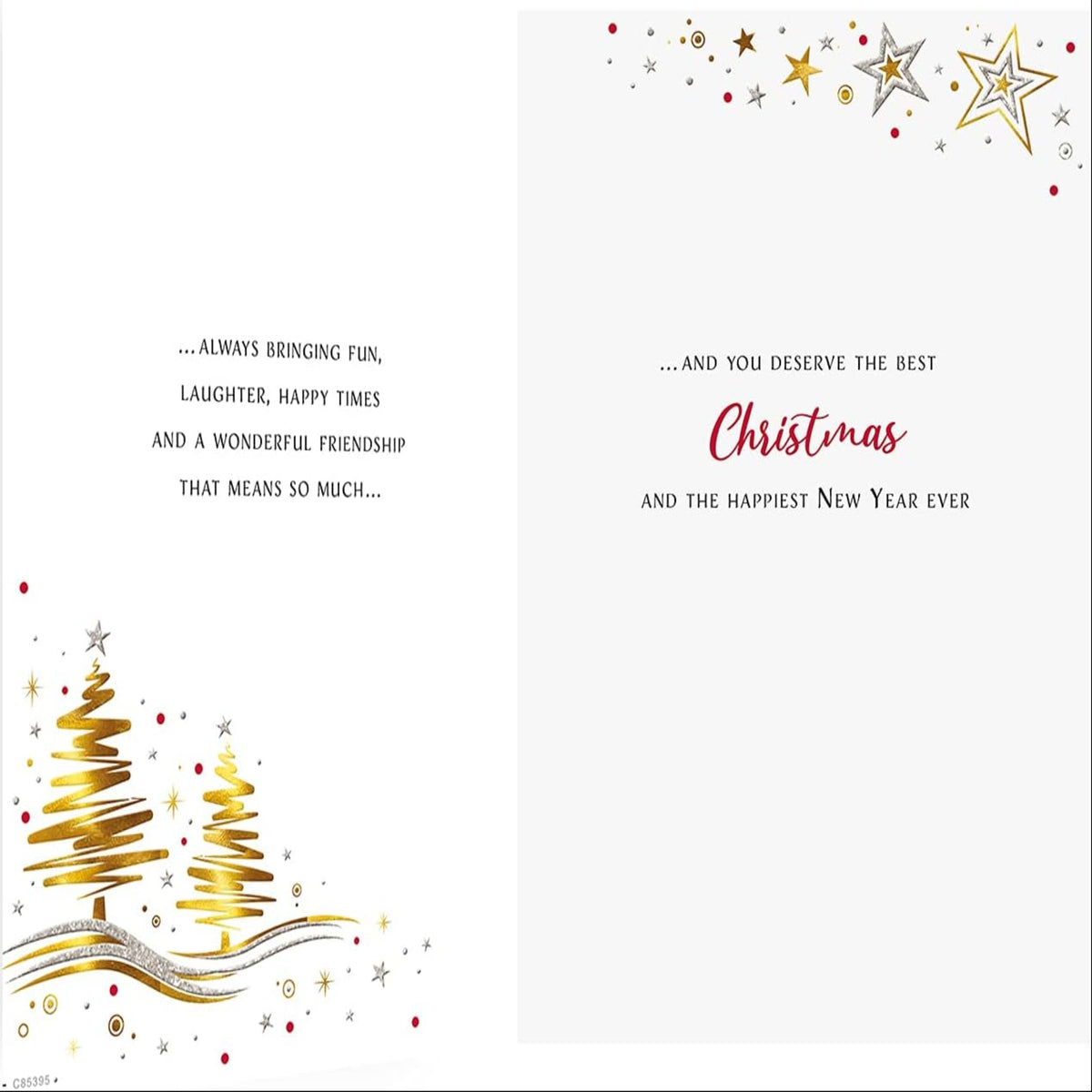 Regal Publishing Classic Christmas Card for Friends    -    9   x   6 inches