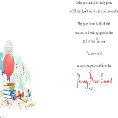 Regal Publishing Congratulations on Your Exams Card   -   8 x 6 inches