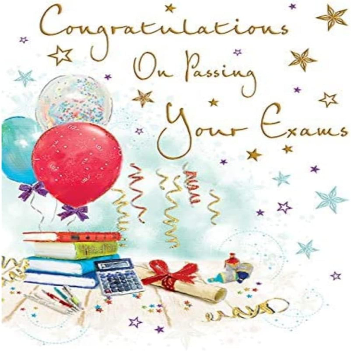 Regal Publishing Congratulations on Your Exams Card   -   8 x 6 inches