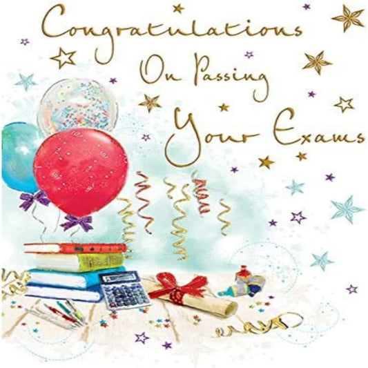 Regal Publishing Congratulations on Your Exams Card   -   8 x 6 inches