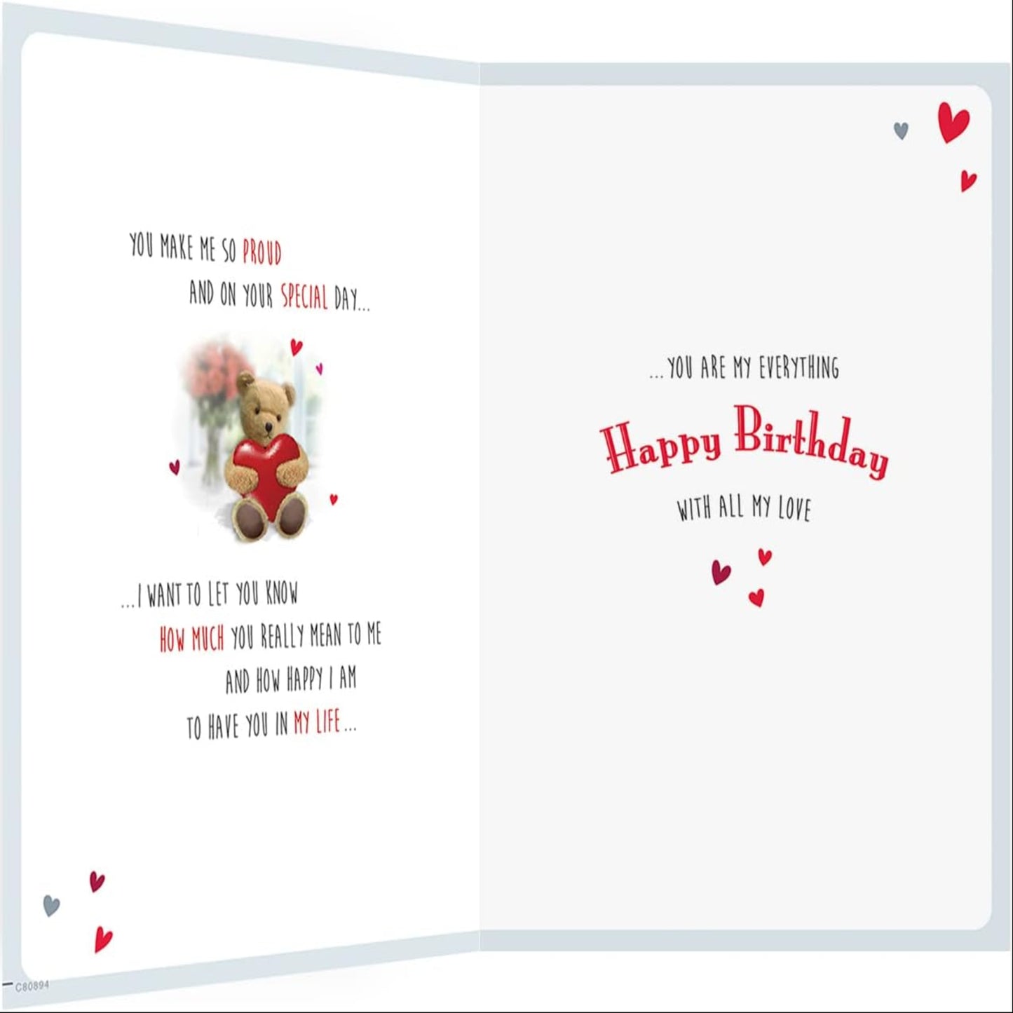 Regal Publishing Cute Birthday Card for One I Love   -   9  x  6  inches