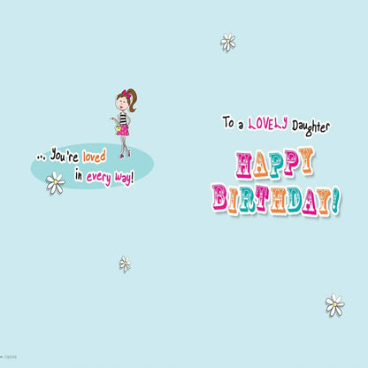 Regal Publishing Daughter Birthday Card   -    9   x   6  inches