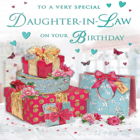 Regal Publishing Daughter-in-Law Birthday Card – Traditional  -  8 x 6 inches