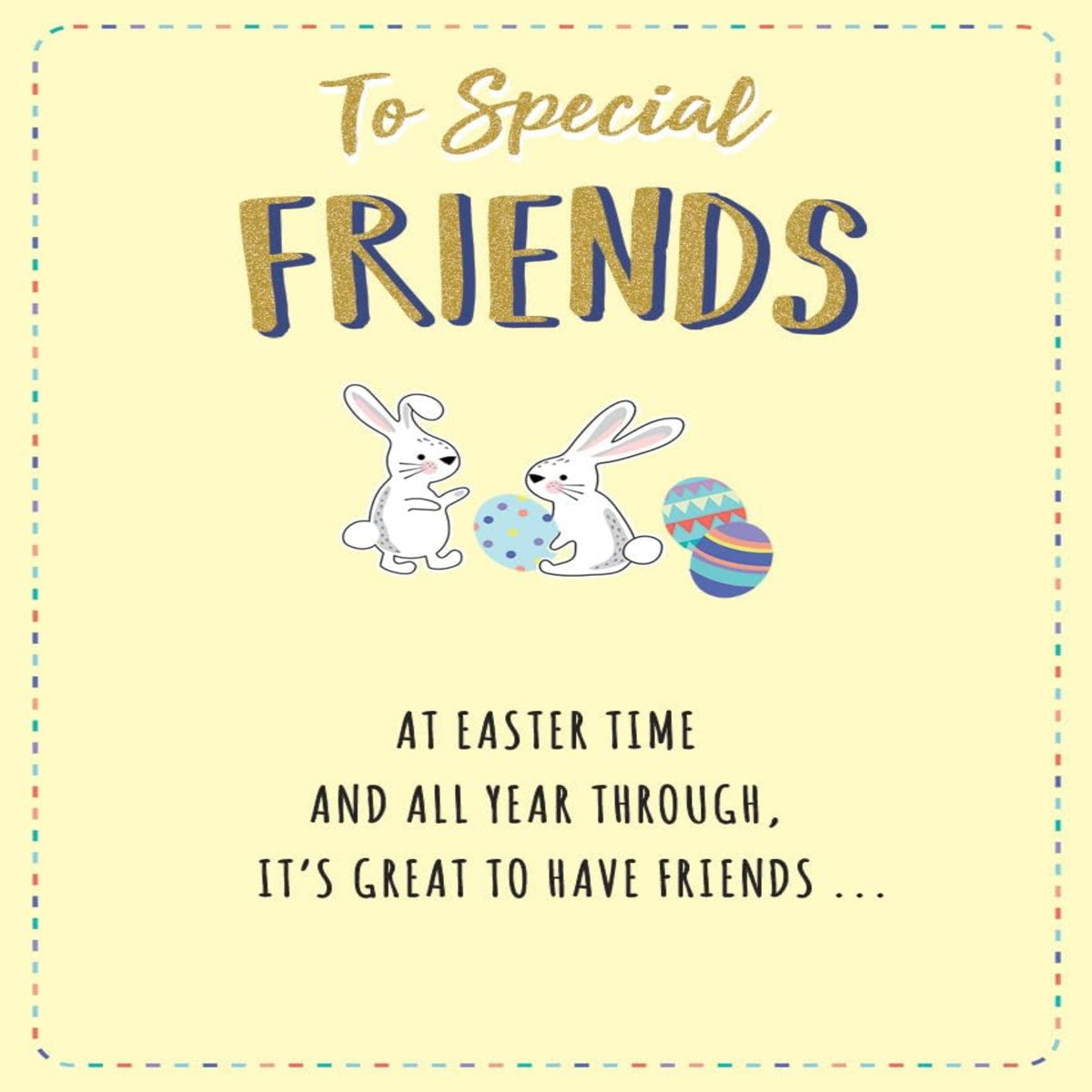 Regal Publishing Easter Card for Friends | Traditional Easter Greeting Card   -   8 x 6 inches
