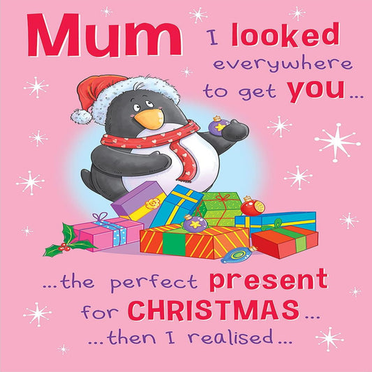 Regal Publishing Funny Christmas Card for Mum  -   9 x 6 inches