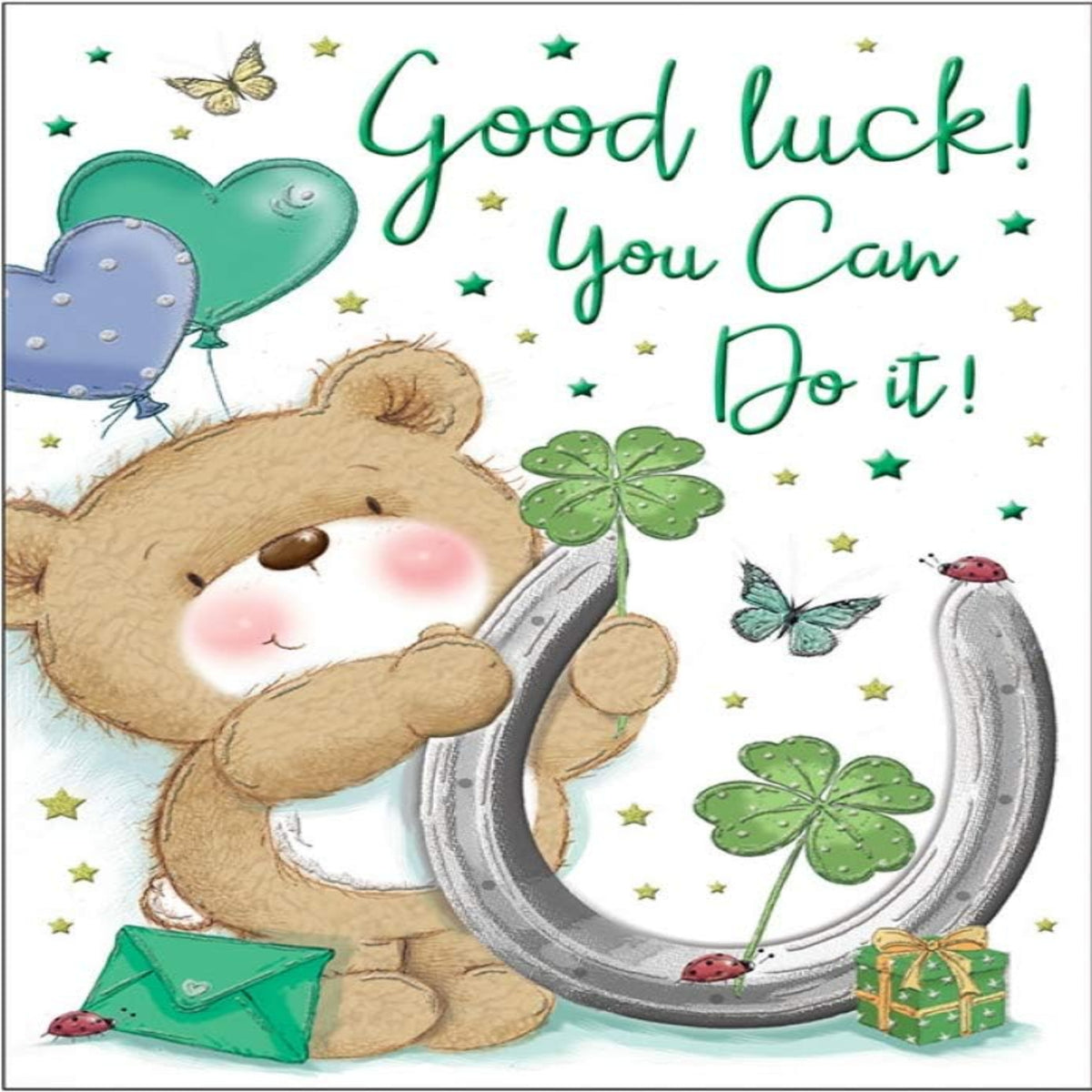 Regal Publishing Good Luck Card   –    Occasion Greeting Card  -   9  x  6  inches
