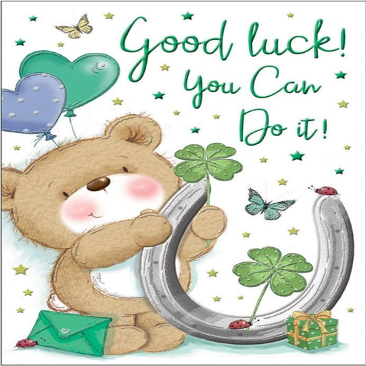 Regal Publishing Good Luck Card   –    Occasion Greeting Card  -   9  x  6  inches