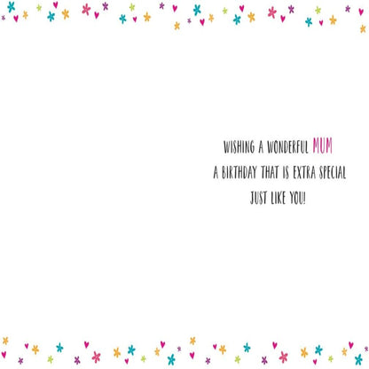 Regal Publishing Happy Birthday Mum Card | Modern Birthday Greeting Card   -   Grey   -   8 x 6 inches
