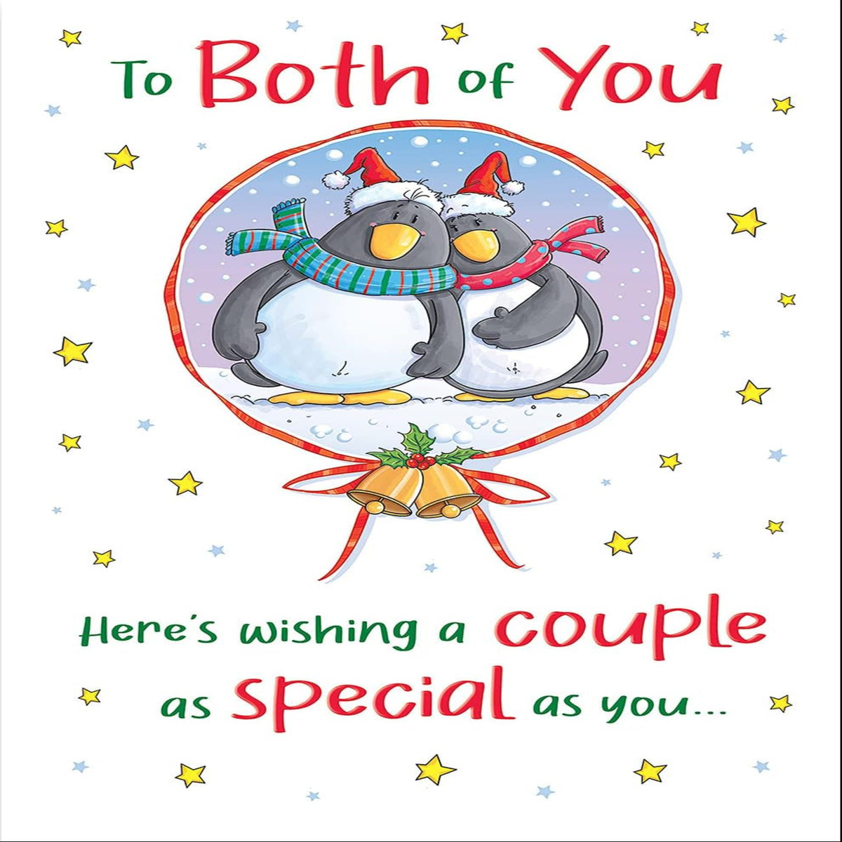 Regal Publishing Humour Christmas Card to Both of You   -   9  x  6  inches