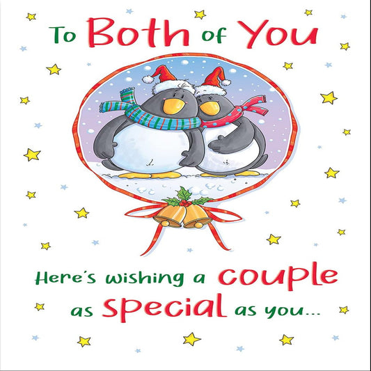 Regal Publishing Humour Christmas Card to Both of You   -   9  x  6  inches