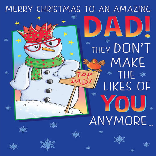 Regal Publishing Humour Dad Christmas Card   -   9 x 6 inches