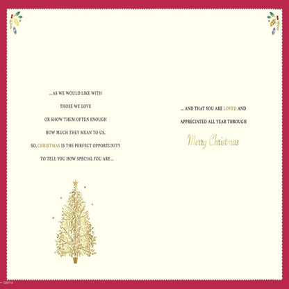 Regal Publishing Merry Christmas Mum & Dad Card   –  Christmas Card for Parents  -   9   x  6 inches