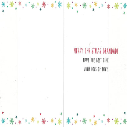 Regal Publishing Modern Christmas Card for Grandad   -    8  x  6  inches