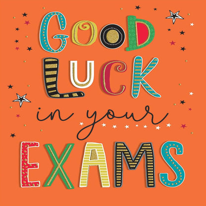Regal Publishing Modern Good Luck Exam Card   -   8 x 6 inches