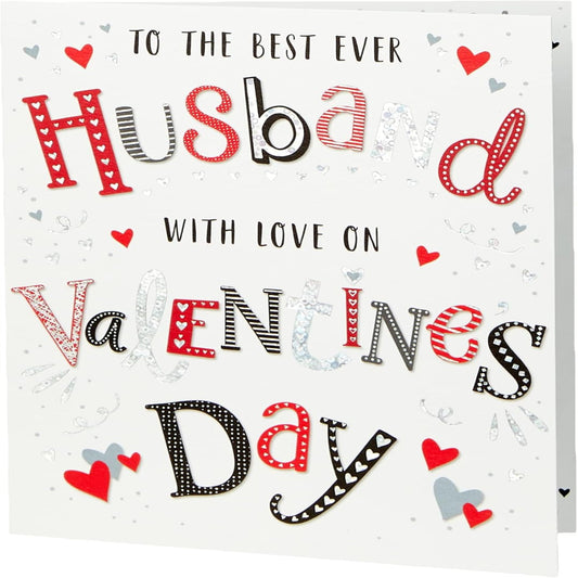 Regal Publishing Modern Valentine's Card for Husband | Romantic Husband Card    -   8 x 6 inches