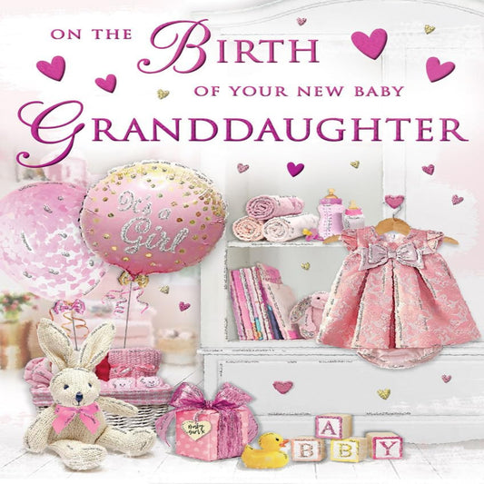 Regal Publishing New Granddaughter Card  -   8 x 6 inches