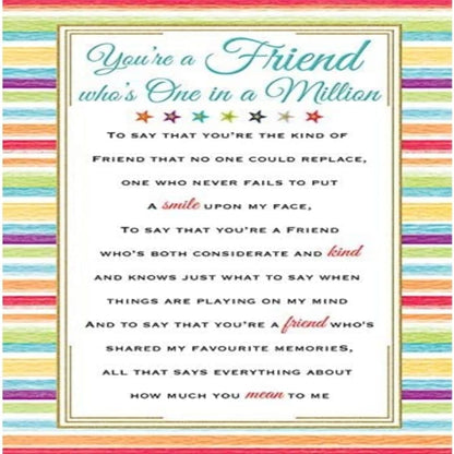 Regal Publishing Sentimental Birthday Card for Friend | Heartfelt Wishes Greeting Card    -    9  x  6 inches
