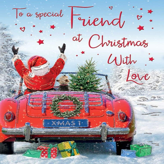 Regal Publishing Traditional Christmas Card for Friend   -  8 x 6 inches
