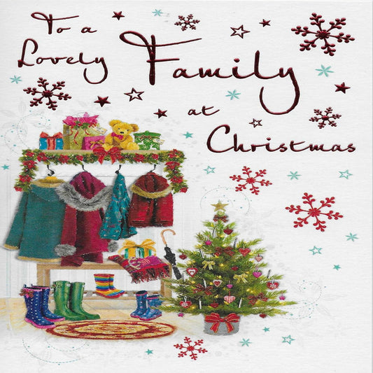 Regal Publishing Traditional Christmas Card to a Family   -   9 x 6 inches
