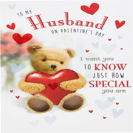 Regal Publishing Valentine's Card for Husband | Cute Romantic Valentine's Card   -   9 x 6 inches