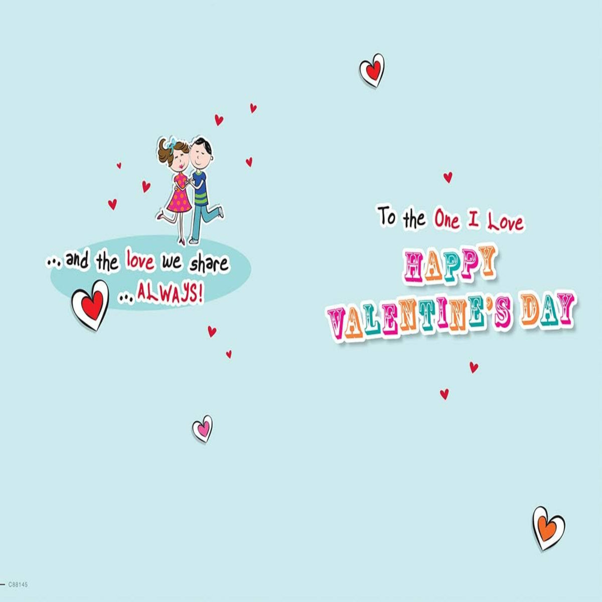 Regal Publishing  -  Valentine's Card for One I Love | Romantic Greeting Card   -   9 x 6 inches