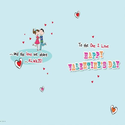 Regal Publishing  -  Valentine's Card for One I Love | Romantic Greeting Card   -   9 x 6 inches