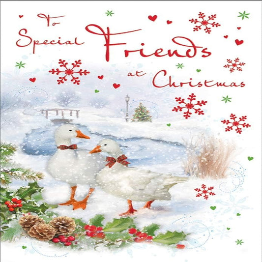 Regal Publishing Traditional Christmas Card for Friends - 9 x 6 inches