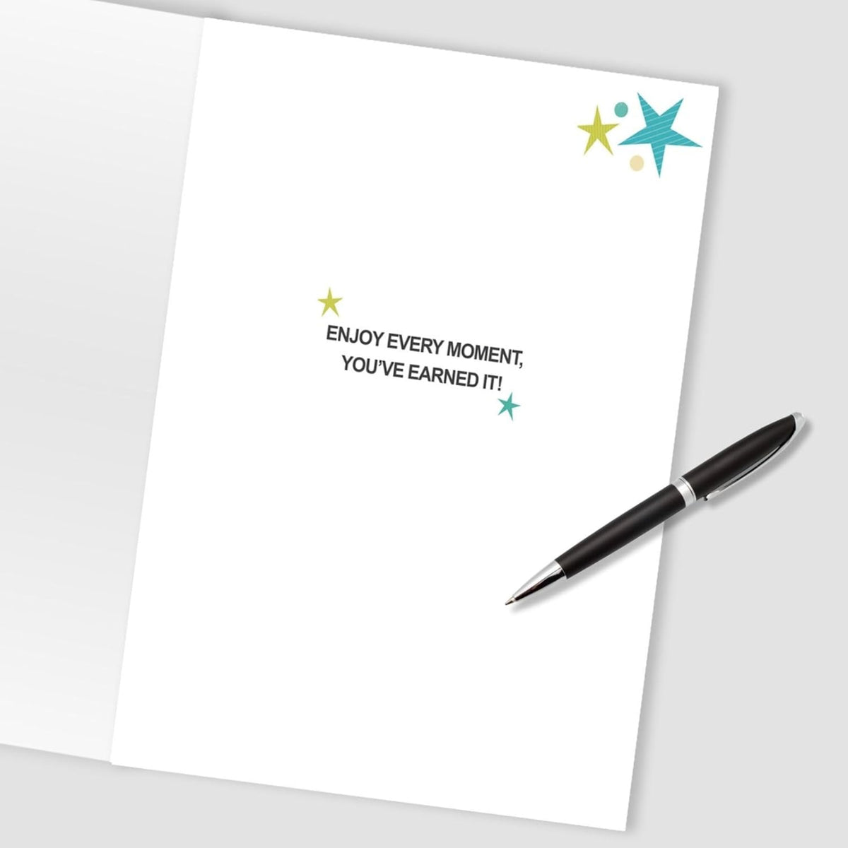 Second Nature Large Retirement Card   – “You Earned It” Group Signing Card  -  23cm  x  30cm  x  0.5cm