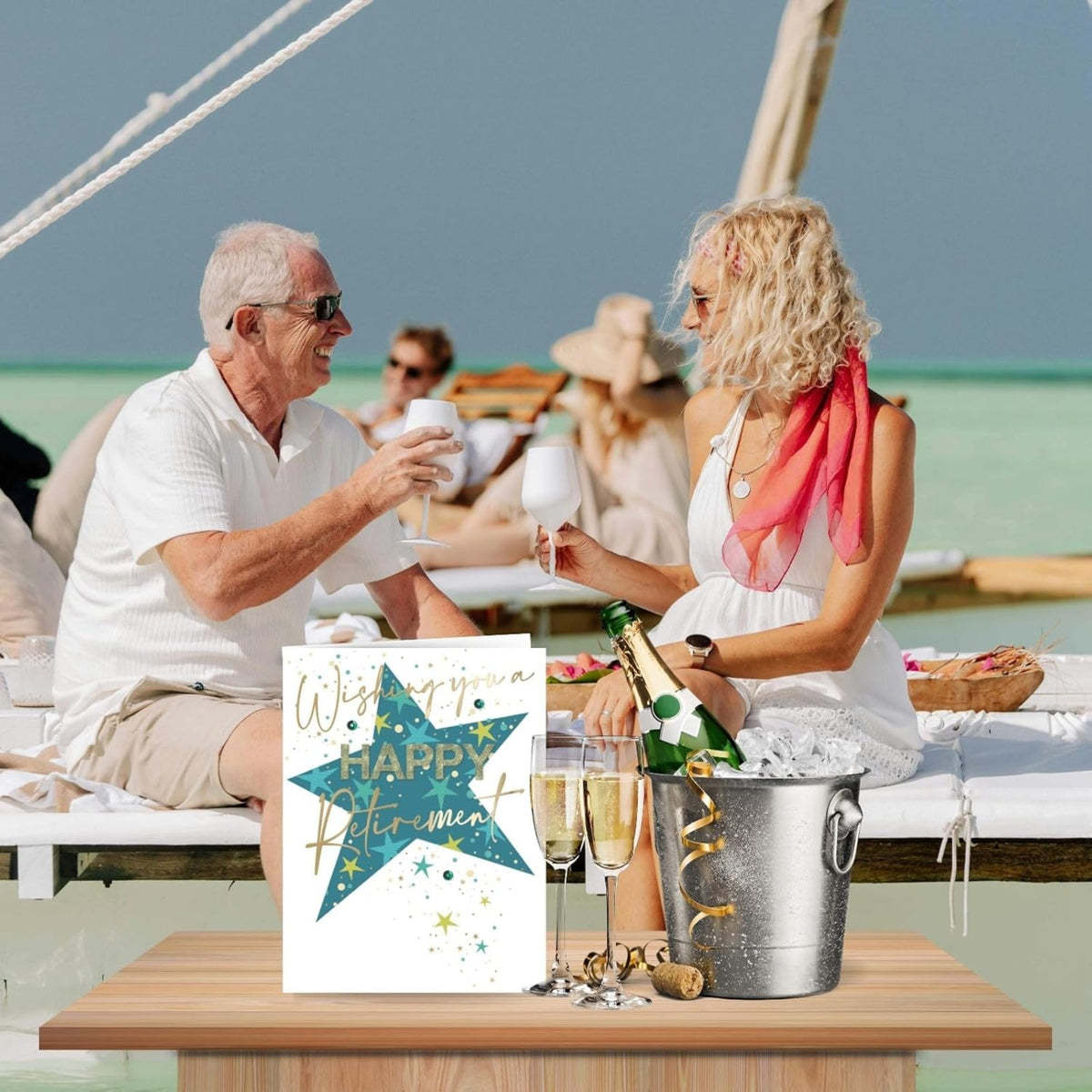 Second Nature Large Retirement Card   – “You Earned It” Group Signing Card  -  23cm  x  30cm  x  0.5cm