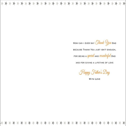 Sentimental Father's Day Card for Dad   -   Regal Publishing   -   9 x 6 inches