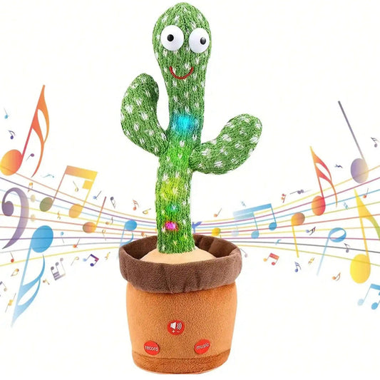 1Pc-Dancing Talking Cactus Toys for Baby Boys and Girls, Singing Mimicking Recording Repeating What You Say Sunny Cactus up Plus