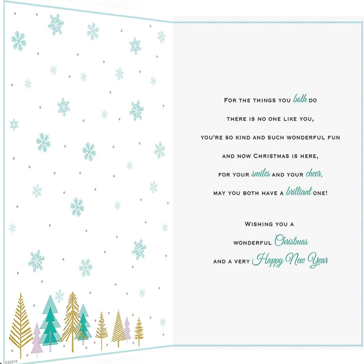 Sister & Brother-in-Law Christmas Card   –    Regal Publishing    -    9  x  6 inches