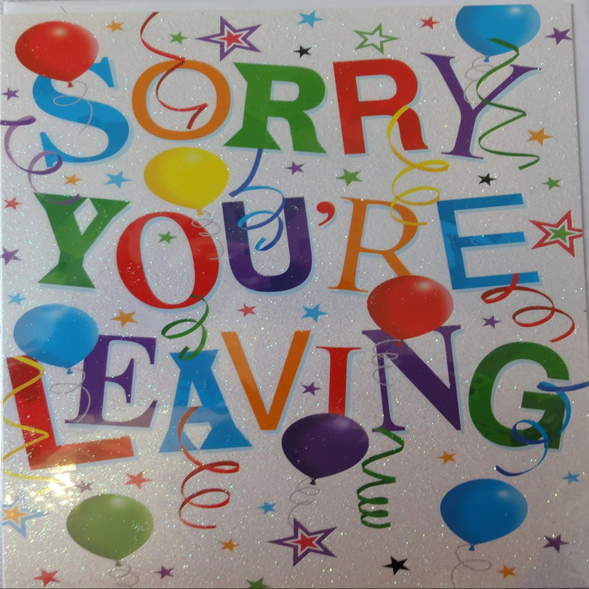 Sorry You're Leaving Card Large Goodbye & Good Luck Greeting Card     -    17 x 27 cm